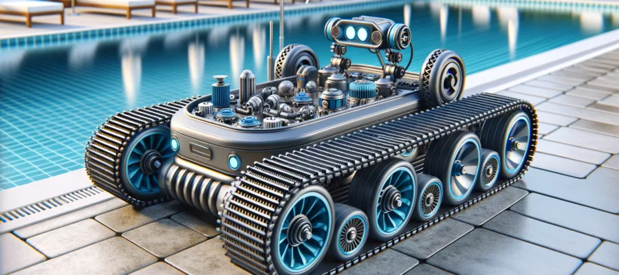 Antriebssysteme von Poolrobotern: Rollen, Raeder, Ketten und Vor- und Nachteile