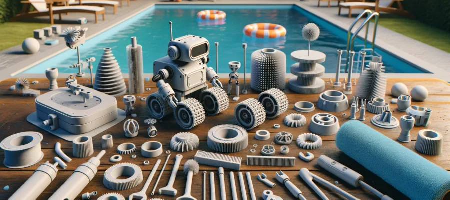 Poolroboter Ersatzteile & Zubehoer selbst herstellen: Teile, Druck und Material