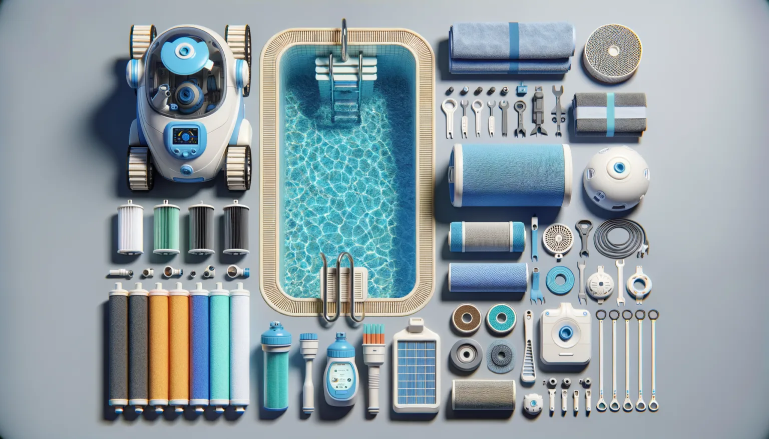 Poolroboter Filtertypen und Ersatzteile: Auswahl und Kompatibilitaet