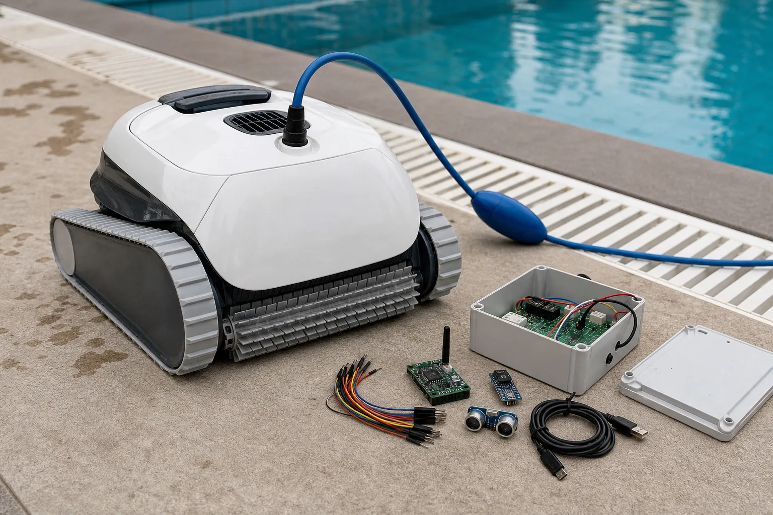 Poolroboter smart machen: Sensoren, Fernsteuerung und App-Integration DIY